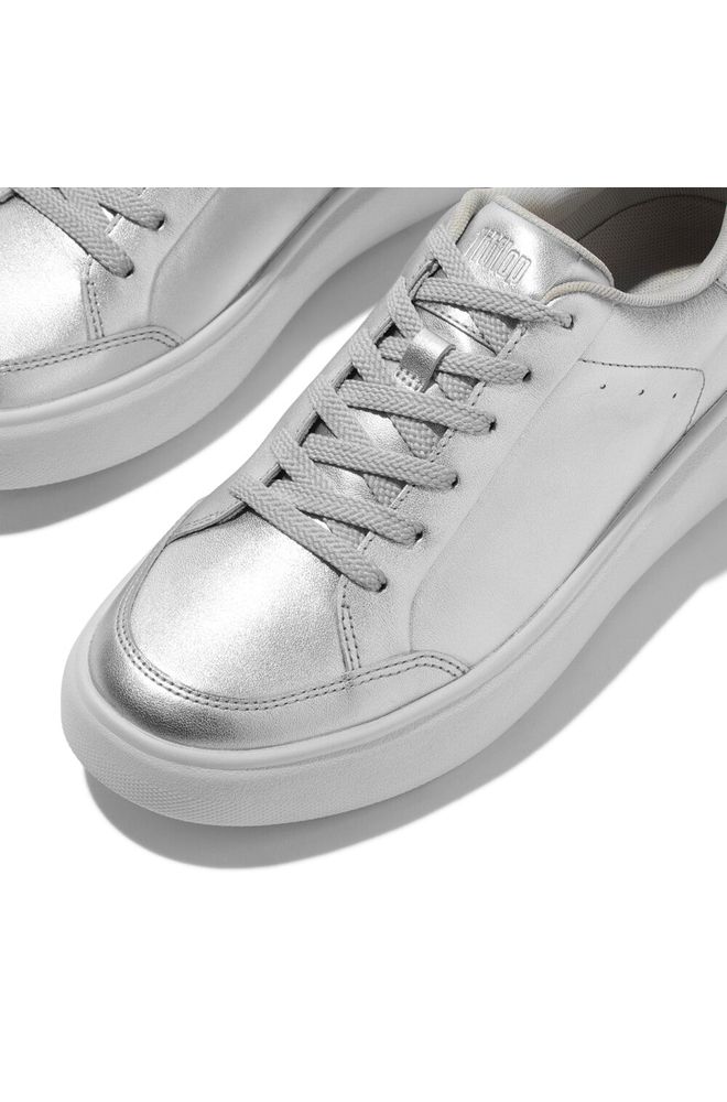 rtg-metallic-leather-sneakers-silver_e5t-011_2. FF RGT METALLIC LEATHER SILVER