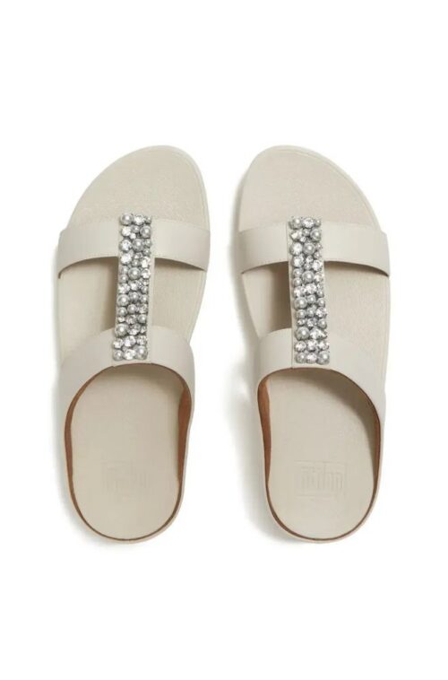 fitflop-womensfinopearlsandcrystalhbarbeige-mkp109. FF FINO PEARL & CRYSTAL H-BAR PARIS BEIGE
