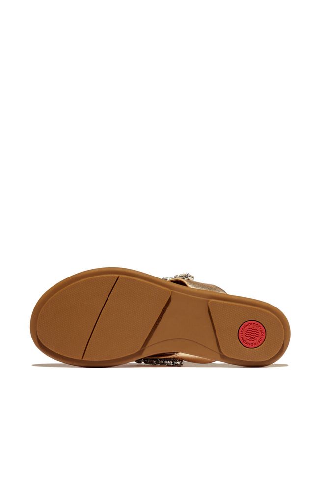 gracie-jewel-deluxe-metallic-leather-flip-flops-pl. FF GRACIE JEWEL DELUX MET LEATHER PLATINO